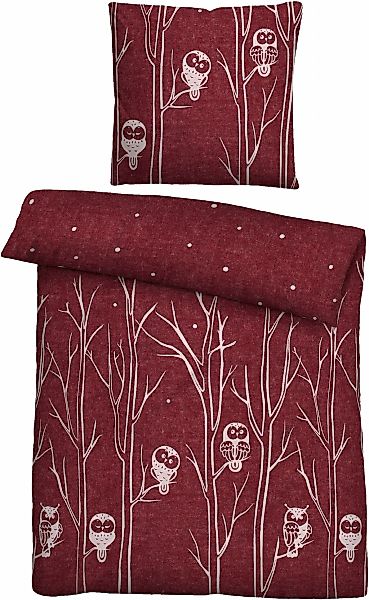 Biberna Bettwäsche "Felix" 2 Stk. tlg. kuschelig warm, weich, pflegeleicht, günstig online kaufen