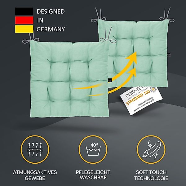 LILENO HOME Stuhlkissen Sitzkissen für Gartenstuhl, günstig online kaufen