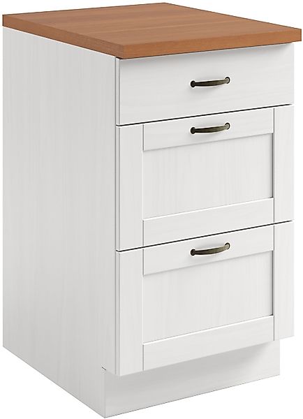 Home affaire Unterschrank "Teramo" Breite 50 cm, mit 3 Schubkästen günstig online kaufen