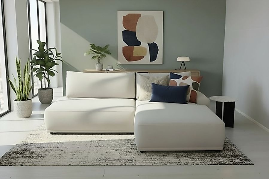 TRENDMANUFAKTUR Ecksofa »Fordon II, Schlafsofa mit Bettkasten, Couch in L-F günstig online kaufen