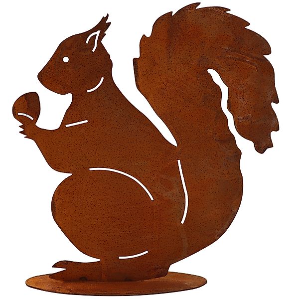 Rostikal Gartenfigur Eichhörnchen Figur Rost Deko, günstig online kaufen