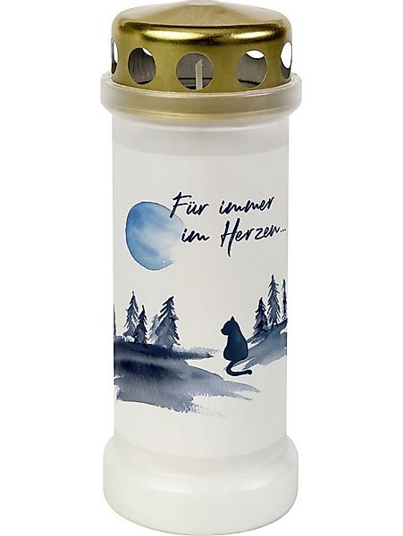 Bolsius Grabkerze Bolsius Dauerbrenner Nr. 6 Katze weiß, Höhe: 17,3 günstig online kaufen
