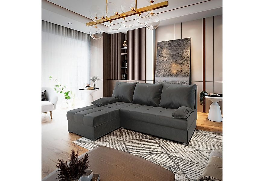 Masseno Ecksofa RITA mit Schlaffunktion L-Form, Sofa mit Bettkasten günstig online kaufen
