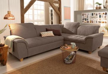 Home affaire Ecksofa "Lyla L-Form" wahlweise mit Rückenfunktion und Bettfun günstig online kaufen