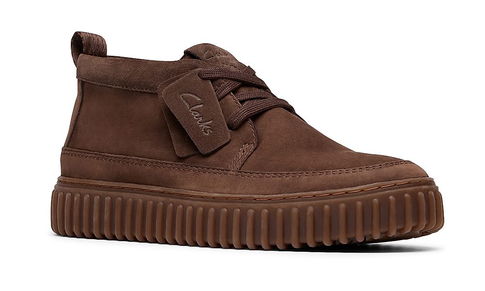 Clarks Sneaker "Torhill Lace Hi" Desert Boots, Schnürboots mit Wechselfußbe günstig online kaufen