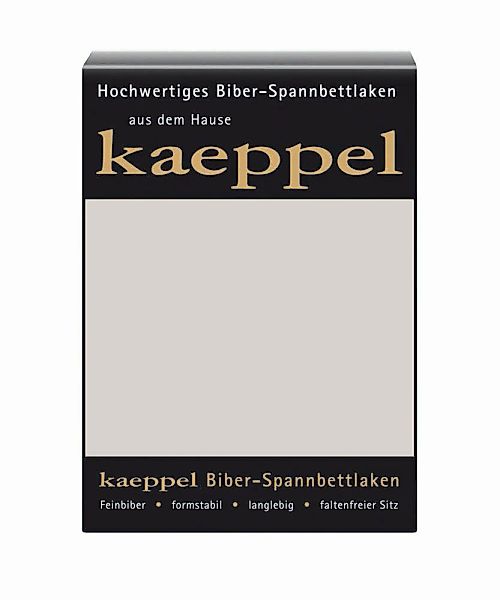 Kaeppel Spannbettlaken "Spannbettlaken Biber" 100% Baumwolle, kuschelig wei günstig online kaufen
