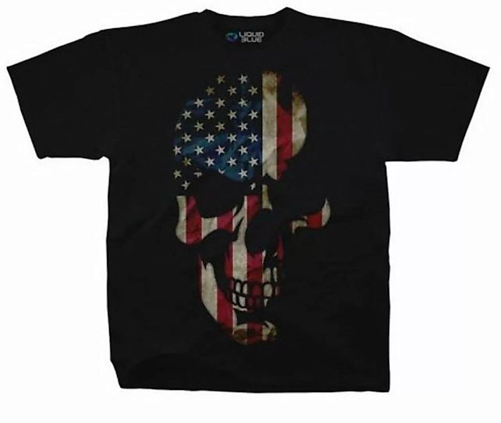 Liquid Blue T-Shirt American Skull günstig online kaufen