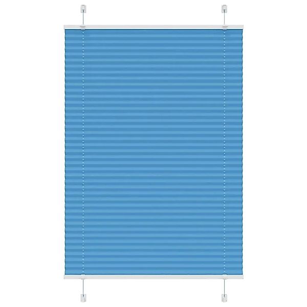 vidaXL Plissee Blau 100x150 cm Stoffbreite 99,4 cm Polyester 4015194 günstig online kaufen