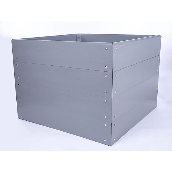 PROREGAL Hochbeete Growline Plast HxBxT 81x80x80cm 4 Ebenen Grau günstig online kaufen
