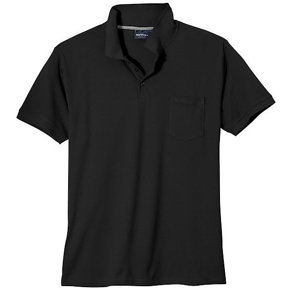 north 56 4 Poloshirt North 56°4 by Allsize Poloshirt schwarz Übergröße günstig online kaufen