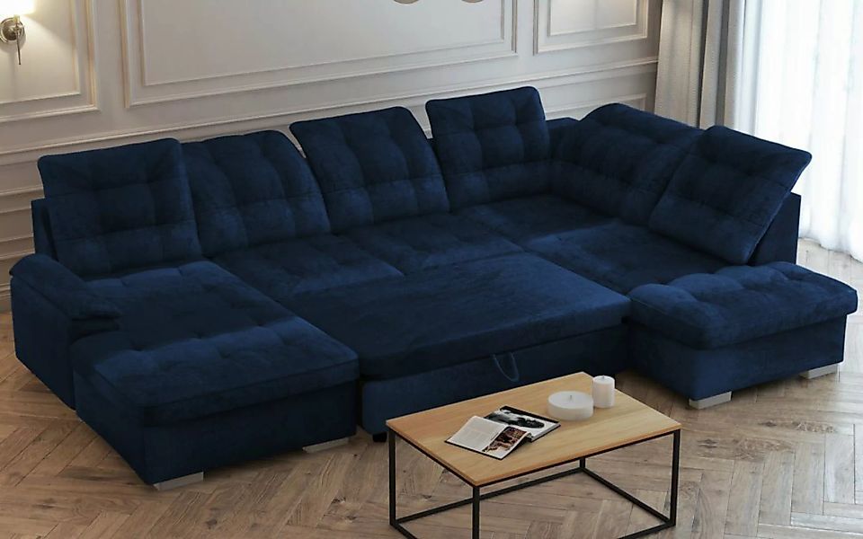 DB-Möbel Ecksofa "Bedloow" Schlafsofa in U-Form günstig online kaufen