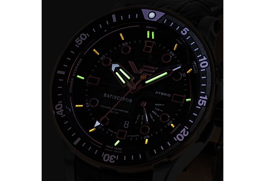 Vostok Europe Automatikuhr Hybrid Batiscafos Stahl/Schwarz günstig online kaufen