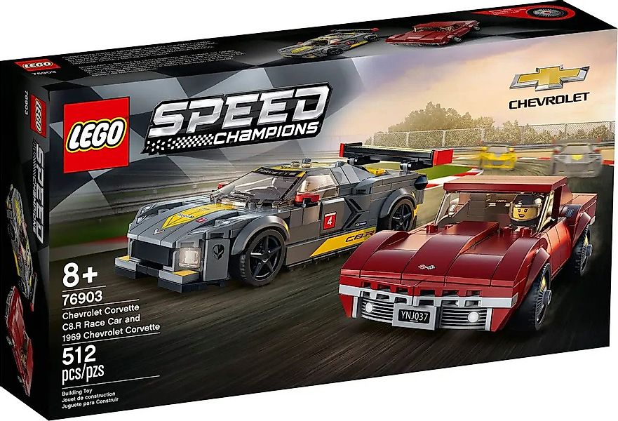 LEGO® Lego 76903 Speed Champions Chevrolet Corvette C8.R Konstruktions-Spie günstig online kaufen