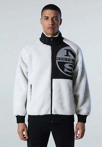 North Sails Sweatjacke Sweatshirtjacke Fleece sweatshirt with maxi logo Ton günstig online kaufen