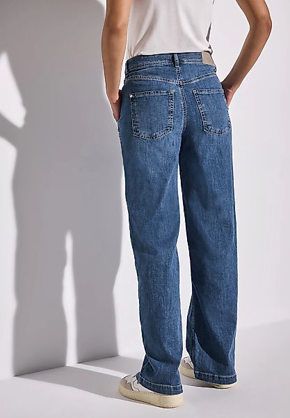 STREET ONE Loose-fit-Jeans High Waist günstig online kaufen