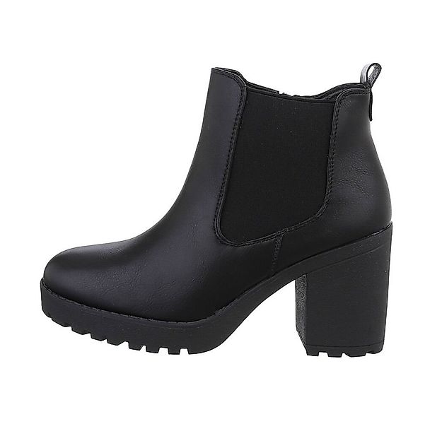 Ital-Design Damen Chelsea Freizeit High-Heel-Stiefelette (84206477) Blockab günstig online kaufen