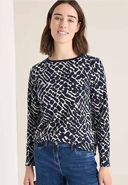 Gemustertes Langarmshirt günstig online kaufen