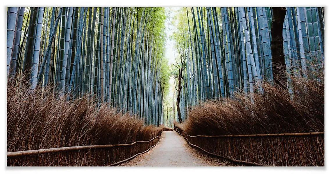 Wall-Art Poster "Bambuswald Fotokunst Japan", Höhlen, (Set, 1 St.) günstig online kaufen