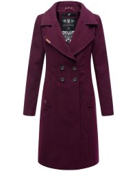 Navahoo Wintermantel Wooly edler Damen Trenchcoat günstig online kaufen