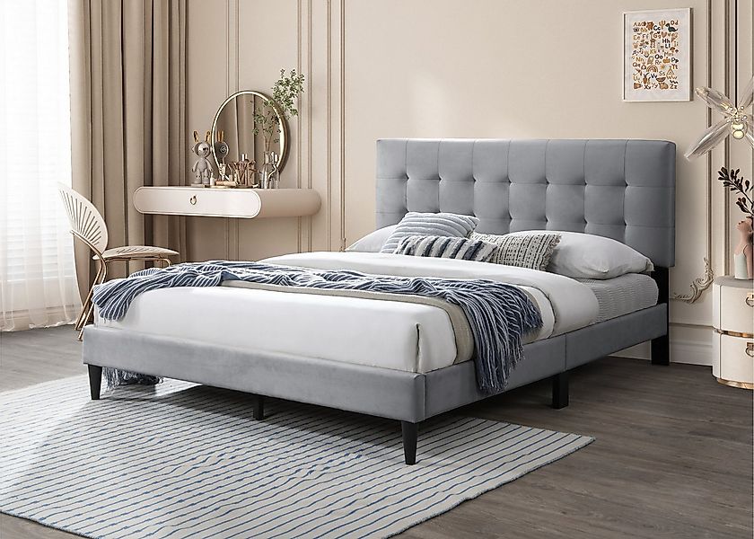 Home Collective Polsterbett 140x200 & 160x200 cm mit Lattenrost und weichem günstig online kaufen