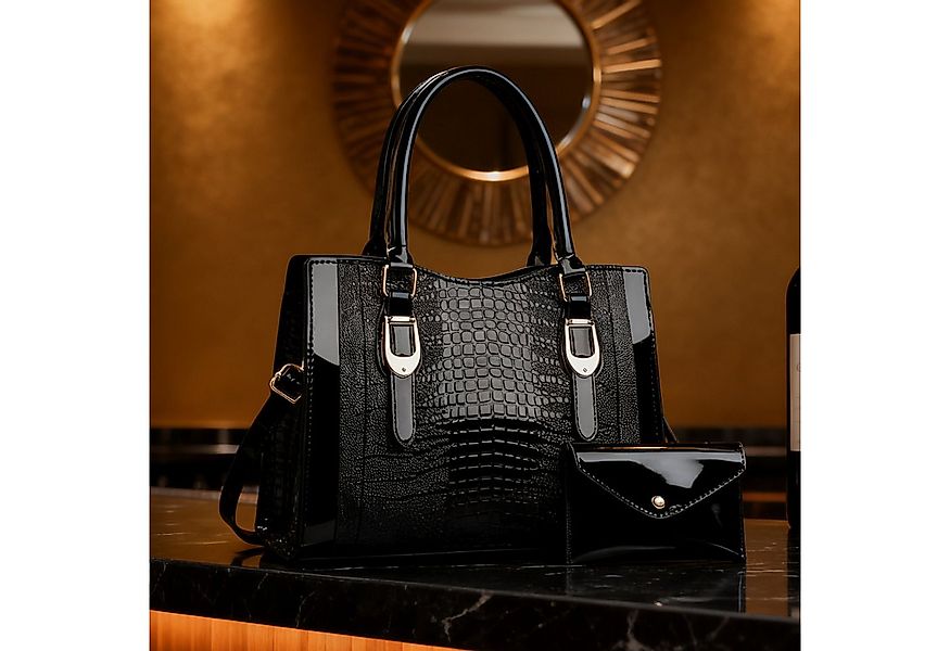 MODFU Henkeltasche Damen Handtasche Set Schultertasche Tragetasche Umhänget günstig online kaufen