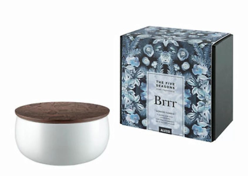 Parfumierte Kerze The Five Seasons keramik weiß holz natur / Porzellan - H günstig online kaufen