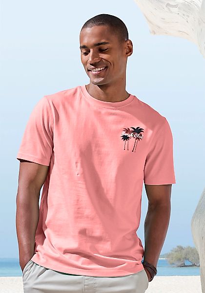 Beachtime T-Shirt "mit großem Rückenprint" Regular-Fit, mit Print vorn und günstig online kaufen