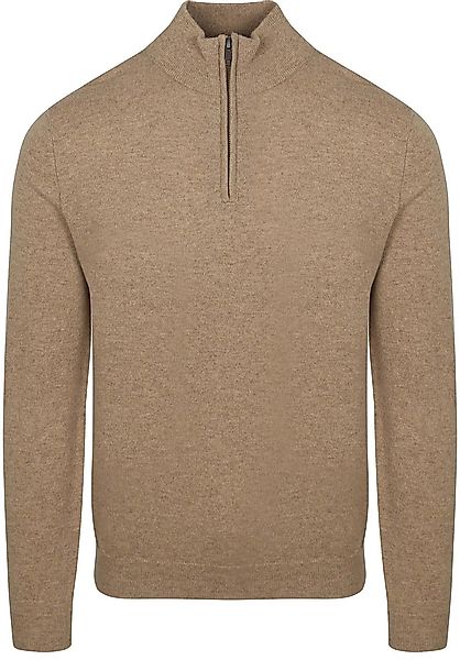 Steppin' Out Half Zip Pullover Merinowolle Beige - Größe XXL günstig online kaufen
