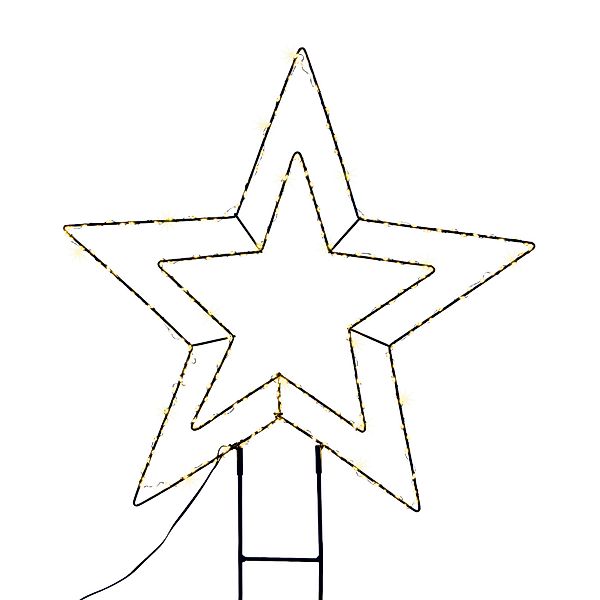 Spetebo Gartenstecker LED Stern Silhouette mit günstig online kaufen
