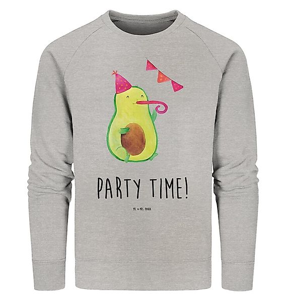 Mr. & Mrs. Panda Longpullover Größe M Avocado Party Zeit - Heather Grey - G günstig online kaufen