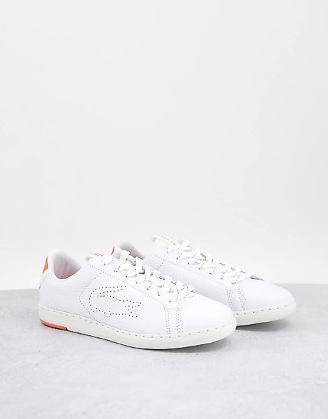 Lacoste – Carnby – Sneaker zum Schnüren in Weiß günstig online kaufen