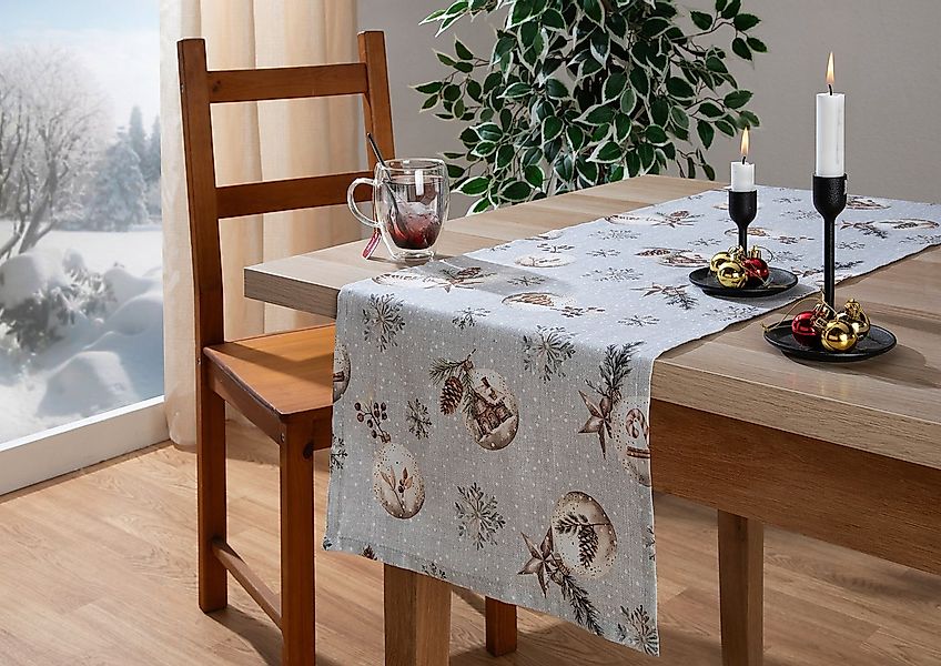 HOME WOHNIDEEN Tischläufer FELIZ NAVIDAD (1-tlg), Tischläufer, Dekostoff be günstig online kaufen