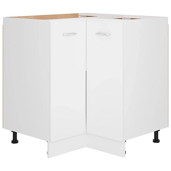 Eckunterschrank Weiß 75,5x75,5x80,5 Cm Spanplatte günstig online kaufen