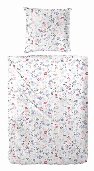 Primera Bettwäsche Primera Soft-Seersucker-Bettwäsche Blümchen, Seersucker, günstig online kaufen