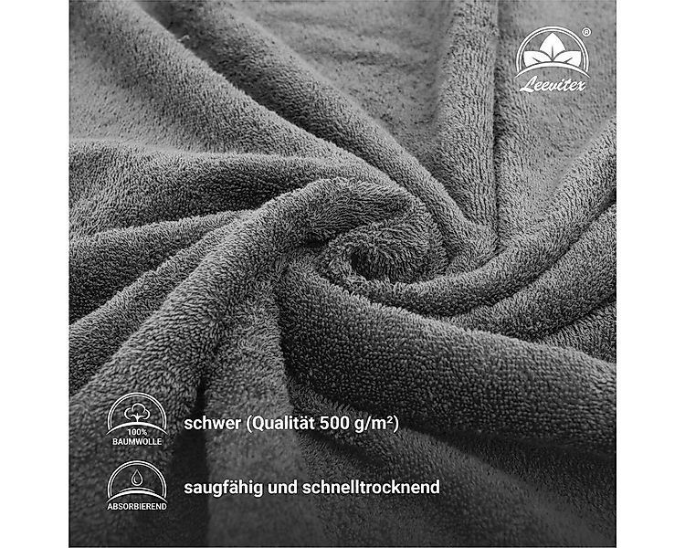 leevitex® Saunatuch Frottee XXL, (1-St), 80 x 200 cm, extra groß & saugfähi günstig online kaufen