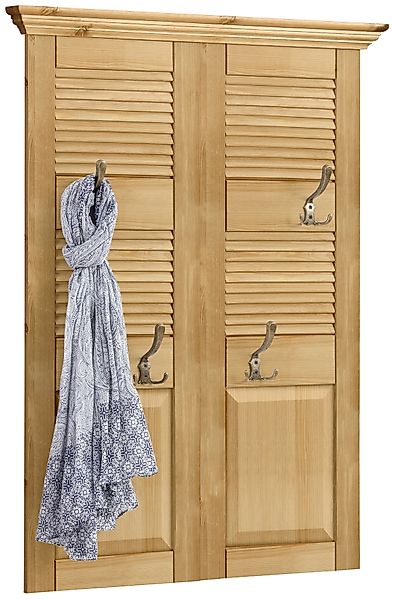 Home affaire Garderobenpaneel "Ayanna" Breite 84 cm, mit 4 Doppelhaken, aus günstig online kaufen