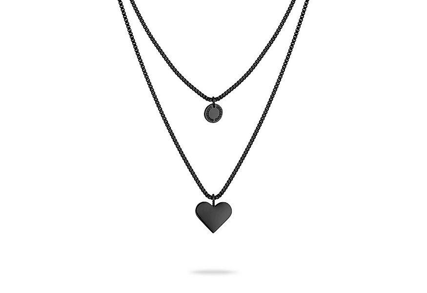Liebeskind Berlin Kette mit Anhänger Schmuck Edelstahl Layered Love Herz günstig online kaufen