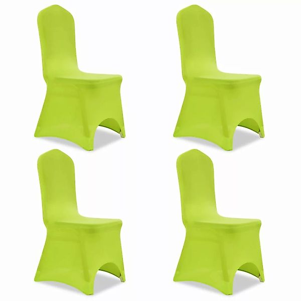 Stretch Stuhlbezug 4 Stück Grün günstig online kaufen