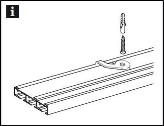 GARDINIA Gardinenstangenhalter "Deckenträger 3-laufig" Serie Flächenvorhang günstig online kaufen