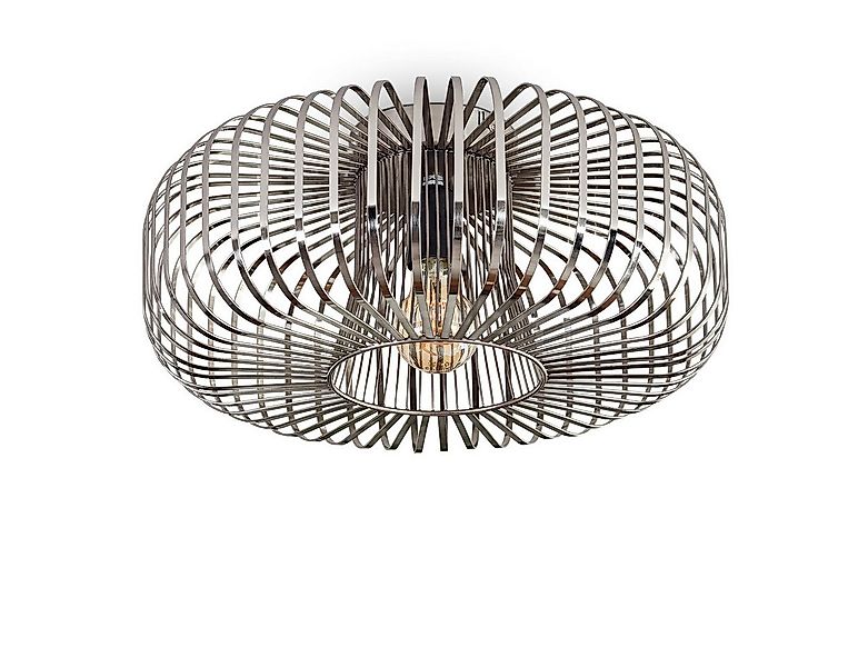 hofstein Deckenleuchte moderne Deckenlampe aus Metall in Silberfarben, ohne günstig online kaufen