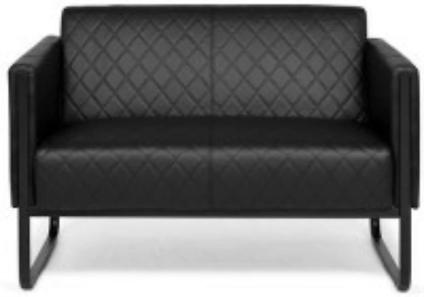 Loungesofa ARUBA BLACK 2 Sitzer günstig online kaufen