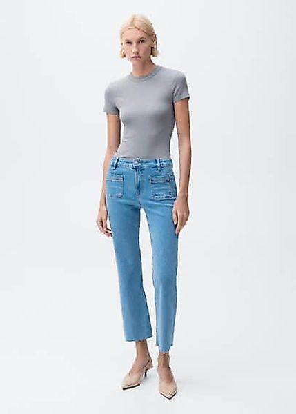 Flared-Jeans mit Taschen in Cropped-Länge günstig online kaufen