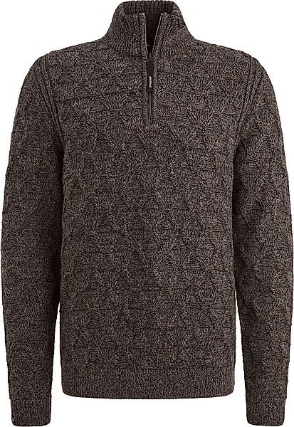 Vanguard Halfzip Pullover Wool Blend Braun - Größe L günstig online kaufen