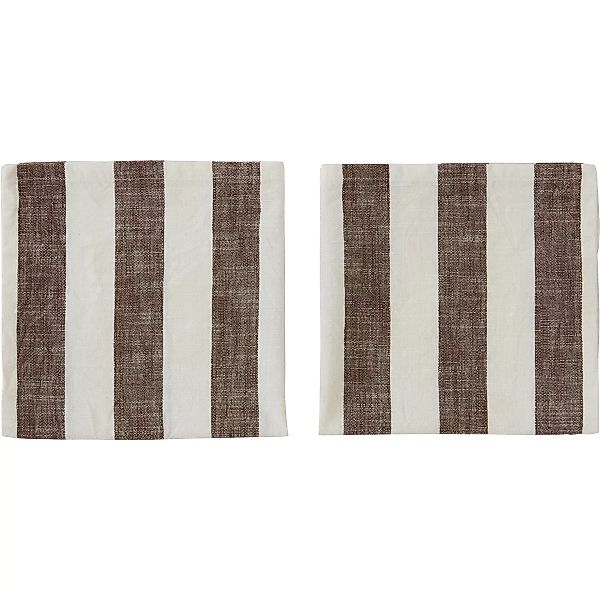 Striped Serviette 45 x 45cm 2er Pack Choko günstig online kaufen