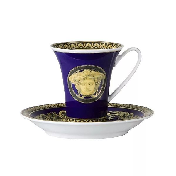 Rosenthal Versace Medusa blue Espresso-/Mokkatasse 2-tlg. 0,09 L günstig online kaufen