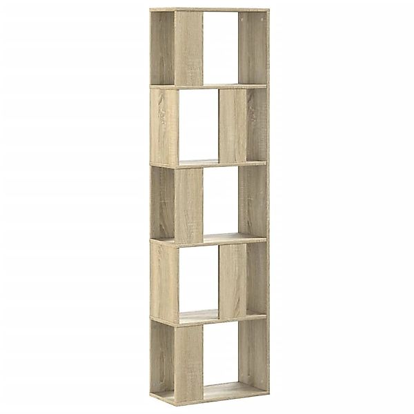 VidaXL Bücherregal 5 Böden Sonoma-Eiche 45x23,5x162,5 cm Holzwerkstoff günstig online kaufen