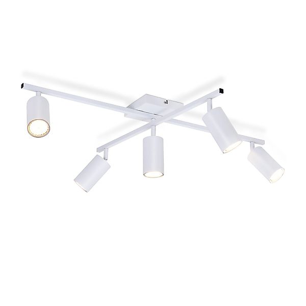 Nettlife Deckenstrahler Schwarz 5 flammig Deckenlampe günstig online kaufen