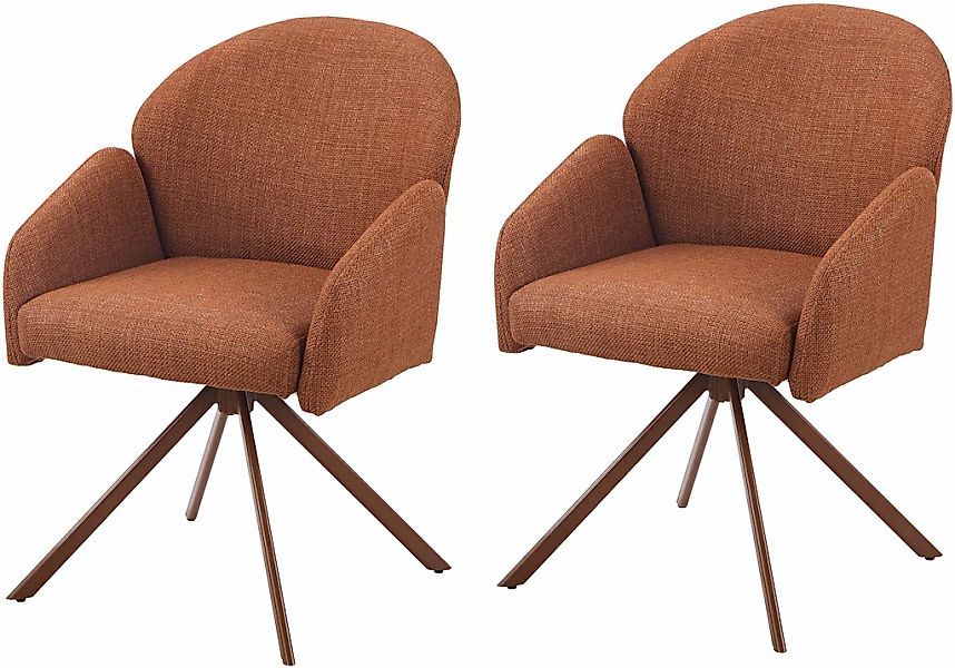 HELA Armlehnstuhl "HOLLY" (Set) 2 Stk.360 drehbar, Armlehnen, Gestell angep günstig online kaufen