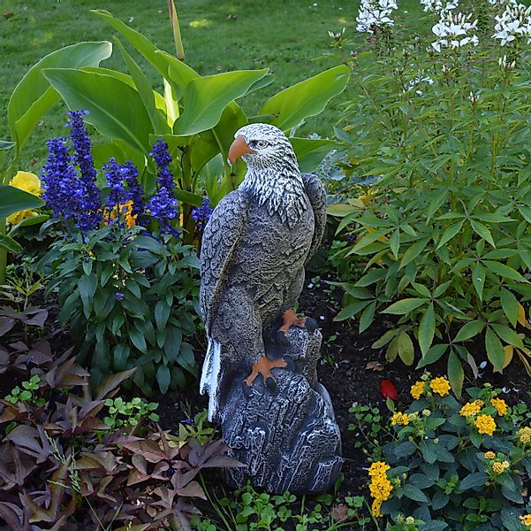 gartendekoparadies.de Gartenfigur Mächtiger Adler, Steinadler, Steinfigur, günstig online kaufen