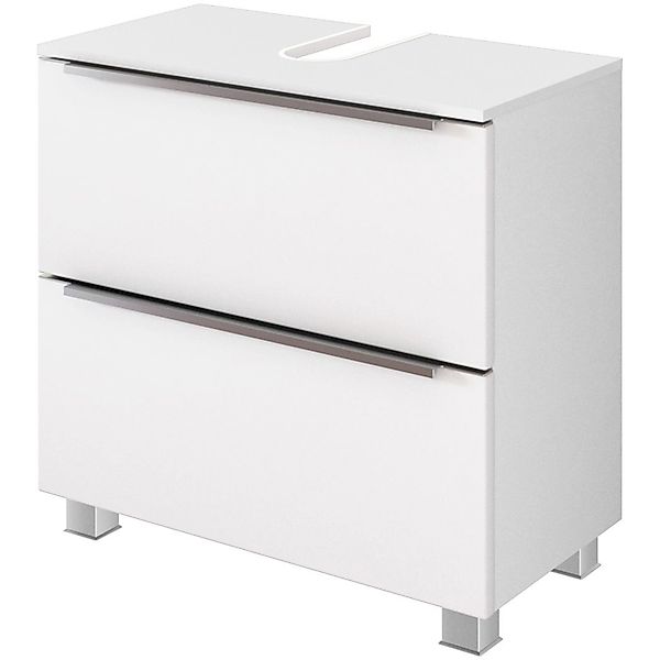 Held Möbel Waschbeckenunterschrank Monza 60 cm matt Weiß-Weiß günstig online kaufen